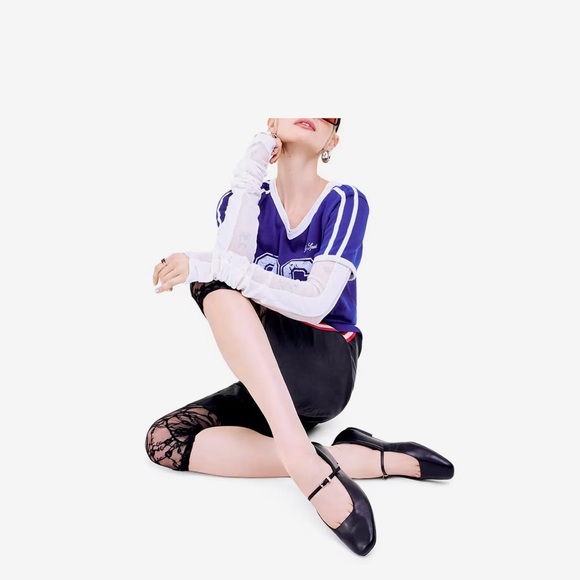 Dolce Vita Aileen black leather Mary Jane flats - Picture 2 of 9